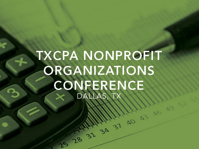 TXCPA Nonprofit Organizations Conference