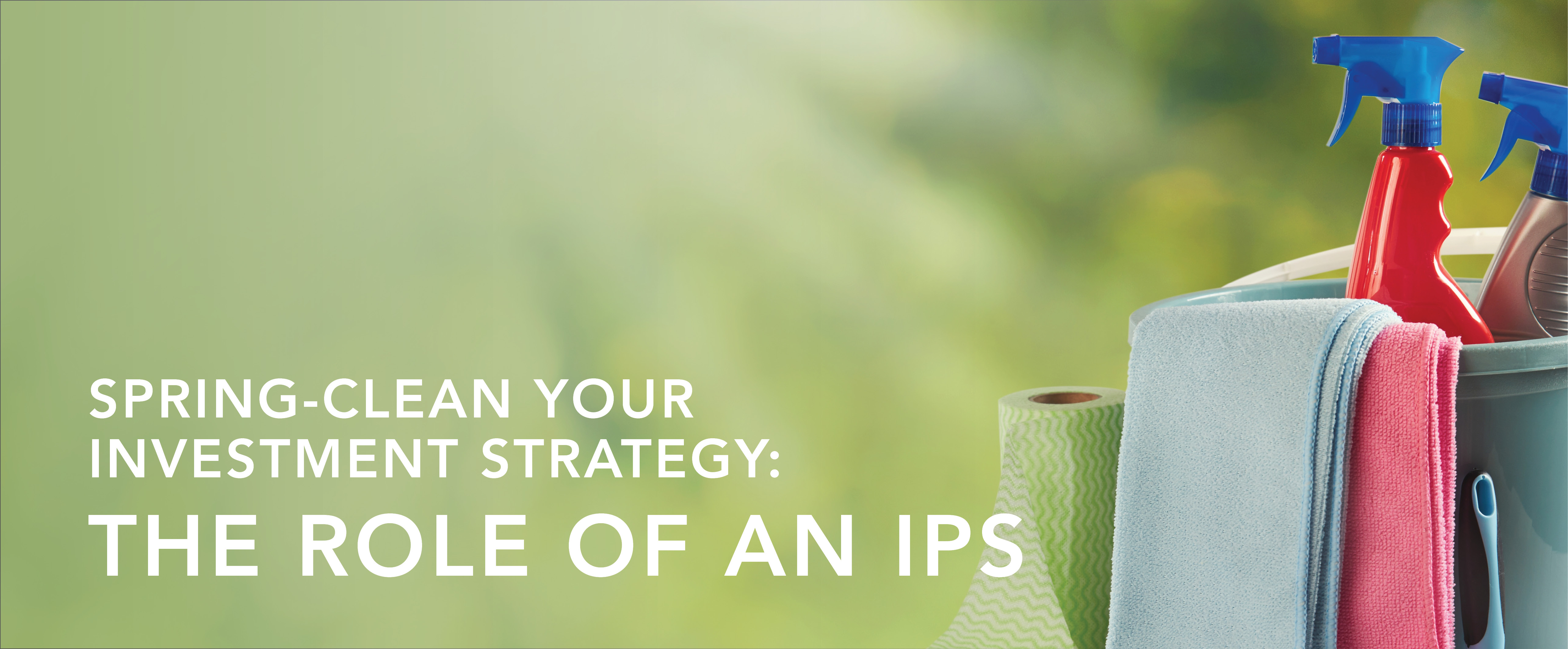 Spring-Clean Your Investment Strategy: The Role of an IPS